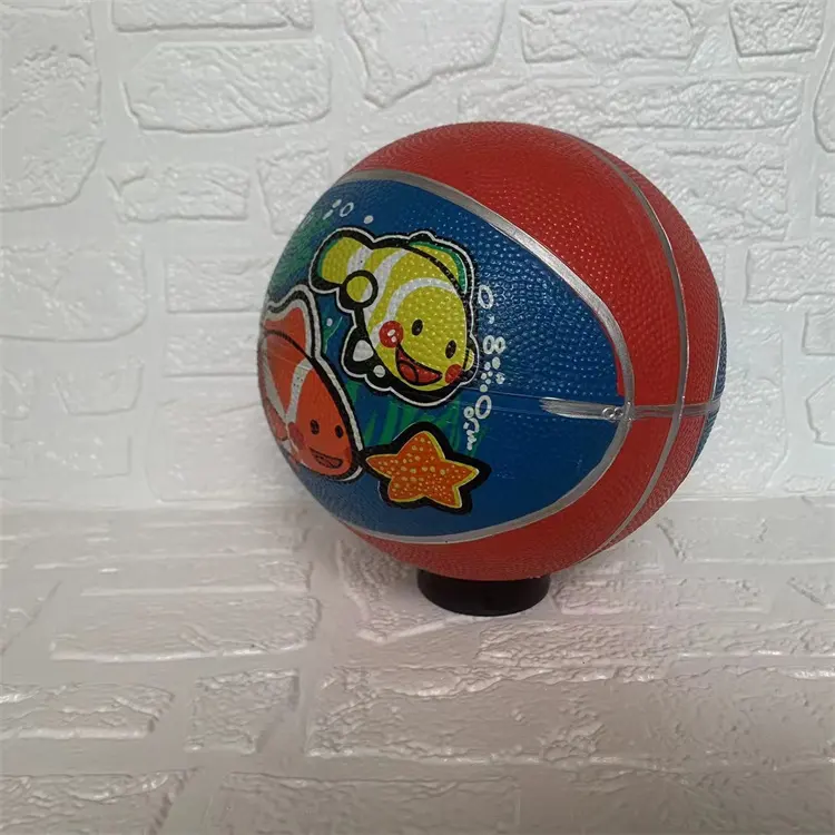 Fábrica a granel atacado Basketball ball tamanho 3 infantil Game Rubber basketball ball