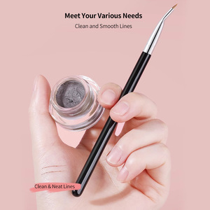 Pincel Delineador de Ojos Vegano de Pelo Sintético, Punta Fina y Delgada Angulada, <span class=keywords><strong>Precio</strong></span> al por Mayor, Marca Privada - Product Image 5