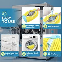 Sac à linge pour chaussures, sac à linge pour lave-linge et sèche-linge, sac de nettoyage réutilisable pour chaussures de sport