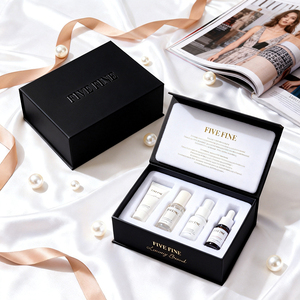 Boîte à rabat magnétique de luxe faite à la main <span class=keywords><strong>50ml</strong></span> 30ml, emballage cadeau magnétique, impression d'étiquettes, emballage pour coffret de soins de la peau - Product Image 4