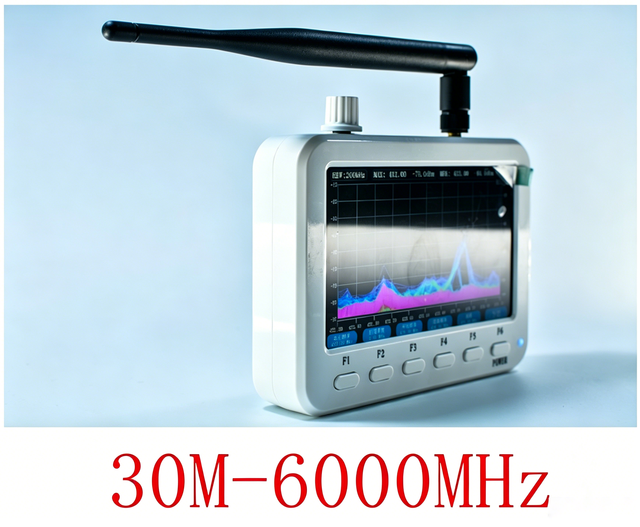 ONEFIND WF3060 6GHz RF Explorer Spectrum Analyzer 30MHz-6GHz Handheld Signal Meter 5-Inch HD Screen 5-6 Hours Battery Life Drone