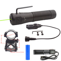 Lunette laser tactique rechargeable en aluminium rouge et vert 532 nm pour la chasse, avec télécommande et réglage interne, indicateur 20 mm
