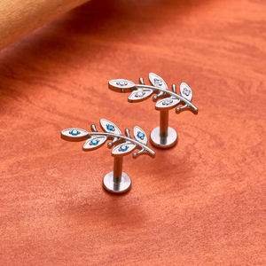 Piercings de Labio de Titanio G23, Aretes de 16G, Cartílago, Tragus, Hélix, Concha, Daith, Lóbulo, Joyería para <span class=keywords><strong>Piercing</strong></span> Corporal - Product Image 4