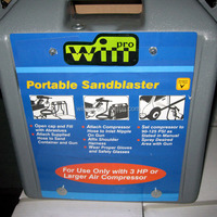 WILLEST Sableuse portative de 2,5 gallons avec sangle d'épaule SB25P01
