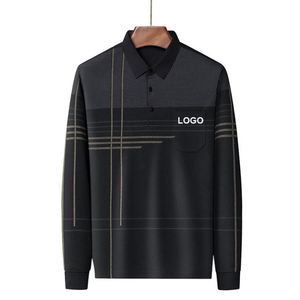 T-shirt de travail pour homme en gros, séchage rapide, manches longues, tissu tricoté, polo personnalisé pour le printemps - Product Image 1