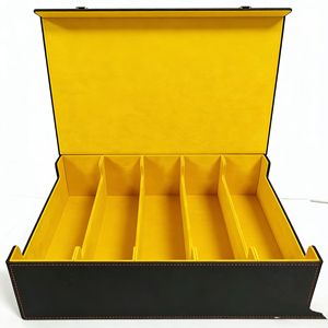 Caja de Cartas TCG de Cuero Resistente con Logotipo Personalizado para Juegos de Mesa y Colección de Cartas - Product Image 3