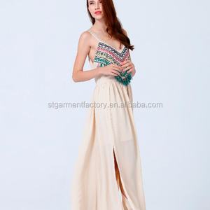 Vestido Elegante Estilo Bohemia con Bordado, Vestidos Casuales para Mujer, Vestido Boho ST005 - Product Image 2