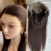 Perruque personnalisée sans colle à nœuds invisibles, couleur marron, cheveux humains bruts, meilleure perruque juive HD Lace Top pour femmes