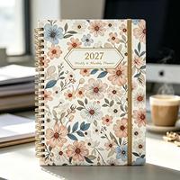 Agenda annuel A5 OEM 2027 avec reliure spirale, carnet de notes à couverture rigide pour le commerce transfrontalier avec logo personnalisé