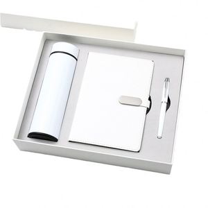 Complete <b>Business</b> Gift Package Featuring Notebook, Insulated Cup, and Pen Set in Sophisticated Presentation Box - Product Image 1