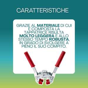Tappatrice a due leve per tappi a corona con guarnizione in nylon da 26 mm, kit per la produzione di birra fai da te - Product Image 3