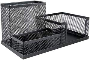 ที่ใส่โต๊ะแบ่ง3ช่องอุปกรณ์สำหรับโต๊ะสำนักงานทำจากโลหะอุปกรณ์สำหรับตั้งโต๊ะ3ช่อง - Product Image 2