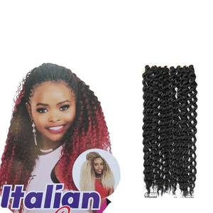 Extensiones de Cabello Sintético al por Mayor de 18 Pulgadas, Fibra de Alta Temperatura, Ondas de Agua, Trenzas de Ganchillo, Extensiones a Granel para Peinado Suave - Product Image 2