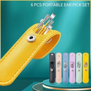 Cuillère de nettoyage d'oreilles, grattoir, cure-oreilles, ensemble de six pièces, ensemble complet de cuillères de nettoyage d'oreilles, nettoyeur d'oreilles en spirale à l'ancienne - Product Image 5