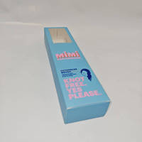 Boîte à fenêtre avec languette de suspension et fond auto-scellant, personnalisable avec logo, pour emballage de cils et extensions capillaires