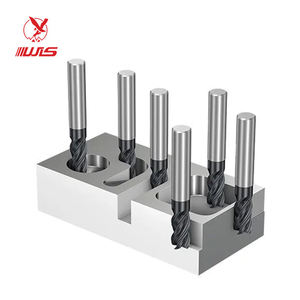<span class=keywords><strong>Fraise</strong></span> à bout plat en carbure de tungstène HSS Hongyi personnalisée, 3 flûtes, 5 mm, pour l'acier inoxydable - Product Image 1