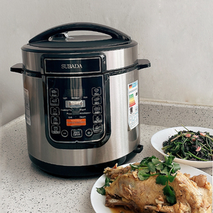 Cuisinière électrique multifonctionnelle <span class=keywords><strong>6</strong></span> quarts en acier inoxydable, pot instantané antiadhésif, cuiseur à riz, yaourtière, <span class=keywords><strong>mijoteuse</strong></span> - Product Image 4