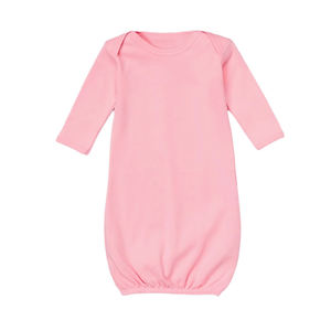 Custom Monogram <strong>Gown</strong> Infant Baby Coming Home Outfit 100% Cotton Baby Boy Shower Gift Cotton Baby Sleeping <strong>Gown</strong> - Product Image 3