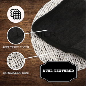 Toallas Exfoliantes Personalizadas con Logotipo, Paños de Doble Cara para Hombre, Paños Exfoliantes para Cuerpo y Rostro, para Ducha, para Hombres y Mujeres - Product Image 3