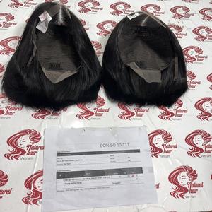 วิกผมบ๊อบแบบตรงสีธรรมชาติสำหรับผู้หญิงผิวดำวิกผมแท้เวียดนาม - Product Image 6