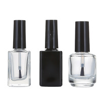 Botella de Gel para Uñas Transparente Personalizada de 15 ml, Botella Redonda de Gel para Uñas Color Ámbar, a Prueba de Luz Negra, MOQ Flexible