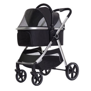 Pet Supplies Luxe Lavable <span class=keywords><strong>Air</strong></span> <span class=keywords><strong>Buggy</strong></span> Transport <span class=keywords><strong>Poussette</strong></span> <span class=keywords><strong>Poussette</strong></span> Animaux Carton Emballage DOT Pet Carrier Poussettes Petits Chiens 50pcs - Product Image 6