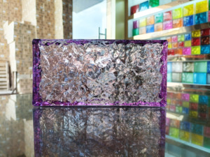 Moderno Mattone in Vetro Cristallo Trasparente Multicolore a Fusione a Caldo di Forma Quadrata per Pareti Divisorie, Hall, Ville e Hotel - Product Image 5