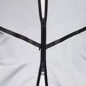 Cortavientos de correr de nailon ligero personalizado para hombre, chaqueta impermeable aislada con cuello levantado para primavera informal - Product Image 2