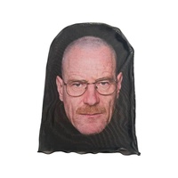Masque de protection facial unisexe en spandex/polyester à impression 3D, motif portrait, pour l'extérieur, style foulard/voile, transfrontalier Europe-États-Unis
