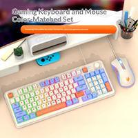 Nouveau clavier de jeu filaire USB XUNSVFOX K82 2026, sensation mécanique, clavier lumineux pour ordinateur de bureau, travail à domicile et au bureau