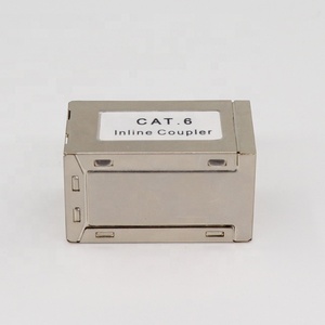Puxin 8P8C mạng RJ45 Cáp mô-đun kim loại <span class=keywords><strong>Cat6</strong></span> che chắn Inline <span class=keywords><strong>Coupler</strong></span> nữ Jack viễn thông các bộ phận cho STP ftpcat6 cat6A - Product Image 6