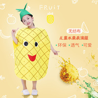 Disfraz de Calabaza 2026 para Bebés y Niños, Traje de Cosplay de Frutas y Verduras para Actuaciones Escénicas Infantiles