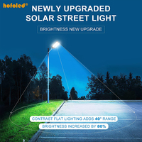 Lampadaires solaires Hofoled IP65 à haute luminosité 600W 800W 1000W 2000 Watts avec détecteur de mouvement, éclairage LED solaire extérieur