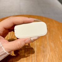 Mini support de téléphone invisible en cuir, ultra-fin, pliable, avec adhésif puissant, support de bureau polyvalent pour la position verticale