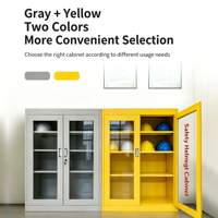 Armoire de rangement multifonctionnelle pour casques de sécurité, comprenant un meuble de placement de casques et un casier de dépôt de casques pour atelier