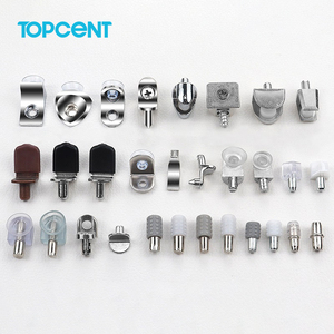 Soportes para Estantes TOPCENT, Kit de Soportes para Estantes de Gabinete Niquelados, Pasadores para Estantes, Soportes para Librerías - Product Image 1