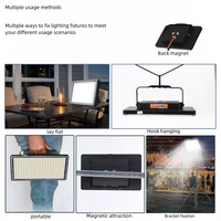Lampu Camping LED Portabel, Lampu Darurat dengan Pengait Magnetik, Lampu Kerja, Power Bank untuk Memancing di Luar Ruangan, Pasar Malam