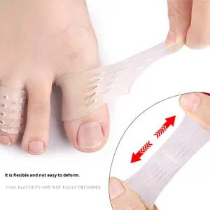 Dubbele Opening Oogjes Set Teen Cap Beschermer Gaten Hoge Hakken Zachte Anti-Chafing Blaar Corn Protector Sebs Ademend - Product Image 4