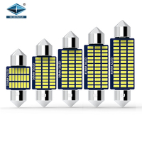 Ampoules LED Festoon 31MM 36MM 39MM 41MM C5W C10W 3014 21SMD pour éclairage intérieur de voiture, plafonnier, lampe de lecture 12V-24V, lampe auto