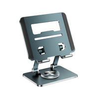 Support de tablette PC ergonomique en métal réglable en hauteur à 360 degrés, support de tablette PC rotatif, durable et confortable pour le bureau ou la maison