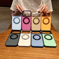 Étui de téléphone magnétique rotatif à 360 degrés pour iPhone 18 Pro Max, coque de téléphone mate avec béquille pour iPhone 17 16 15 14 13 12 11