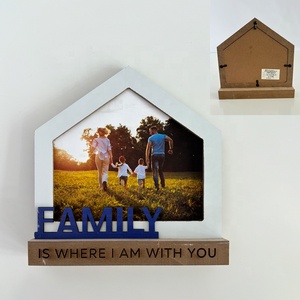 Marco <span class=keywords><strong>de</strong></span> Fotos <span class=keywords><strong>de</strong></span> MDF Tamaño A3, Hecho a Mano, Ecológico, Impresión UV, Decoración Creativa para Colgar en la Pared, Colores Blanco y Negro, Duradero - Product Image 5