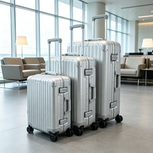 Valigia Rigida in Lega di Alluminio 20"/24'/26" con Ruote e Serratura TSA, Trolley in Metallo per Viaggi d'Affari - Product Image 1