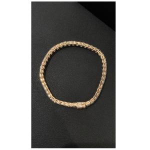 Brazaletes de Diamantes Naturales con Corte Esmeralda de Oro de Lujo y Calidad Premium para Compromisos Nupciales y Regalos, Alta Pureza, de la India - Product Image 1