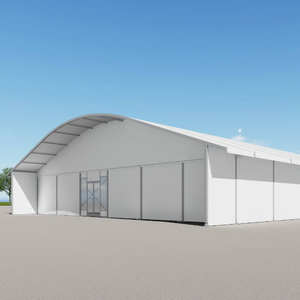 Tentes de réception de mariage blanches à toit en arche pour 1000 personnes, pour les funérailles - Product Image 1