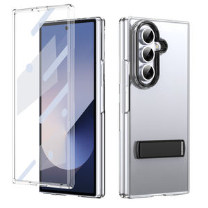 Nouvelle <span class=keywords><strong>coque</strong></span> de téléphone transparente de luxe antichoc pour Samsung Galaxy <span class=keywords><strong>Z</strong></span> <span class=keywords><strong>Fold</strong></span> 7 6 5 <span class=keywords><strong>4</strong></span> 3, avec stylet tactile gratuit et béquille - Product Image 1