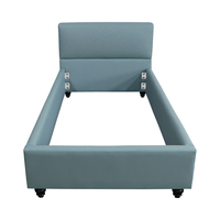Cama doble tapizada de masaje con cabecero, cama inteligente, tamaño King, superventas