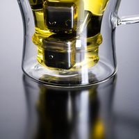 Grande Capacité Bière Verres À Vin Boire Whisky Vodka Tasse Café Jus Tasses À Eau Tasse À Thé Double Fond Tasses En Verre En Gros