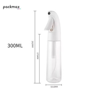 Refillable Recyclable 200ml 300ml Fine <b>Mist</b> Continuous Spray Eco-Friendly PET <b>Bottle</b> for Home Cleaning Salon & Hair Treatment - Product Image 2