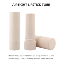 Tube de rouge à lèvres vide hermétique personnalisé avec logo, étui en plastique pour baume à lèvres avec bouchon à vis